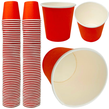 Lot de 50 verres à shot jetables – Pas de fissuration cassante en plastique dur – 56,7 g Petit gobelet en papier rouge mignon pour Jello Shots, jeux de société, dégustation de vin 