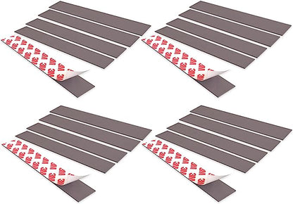 [Bundle] Strong Magnetic Tape Strips - 1" x 5.8" Flat Strips - 3 meter Adhesive Backing - NextClimb