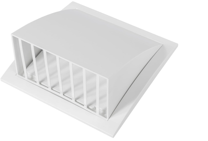 6 Inch White Dryer Vent Hood/Duct Cover for Walls or Ceiling/ABS Plastic Protection Hood With Rain Cover and Backdraft Damper/Exhaust and Dryer Vent Covers for Indoor & Outdoor Use