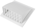 6 Inch White Dryer Vent Hood/Duct Cover for Walls or Ceiling/ABS Plastic Protection Hood With Rain Cover and Backdraft Damper/Exhaust and Dryer Vent Covers for Indoor & Outdoor Use