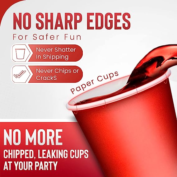 Bundle] Mini Disposable Shot Glass - 2 oz Shot Size - Red Paper Cup f –  NextClimb