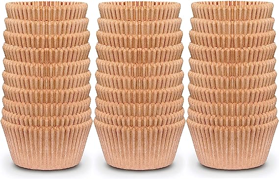 Jumbo Cupcake Baking Cup Liner - Extra Thick Unbleached Parchment Cup - Greaseproof (Brown) - NextClimb