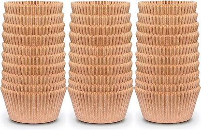 Jumbo Cupcake Baking Cup Liner - Extra Thick Unbleached Parchment Cup - Greaseproof (Brown) - NextClimb