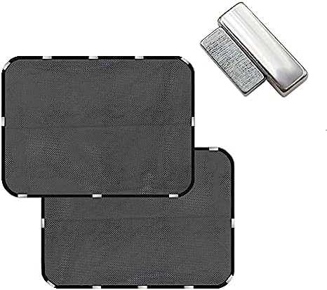 Magnetic Rear Car Side Sun Shades - Powerful Neodymium Magnets - Enhanced Sun Protection for Rear Windows - Privacy Curtains (Set of 2) - NextClimb