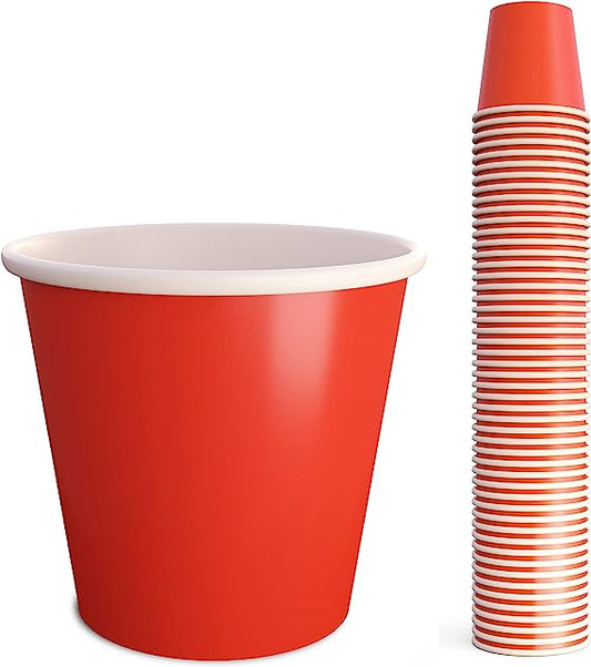 Mini Disposable Shot Glass - 2 oz Shot Size - Red Paper Cup for Parties - NextClimb