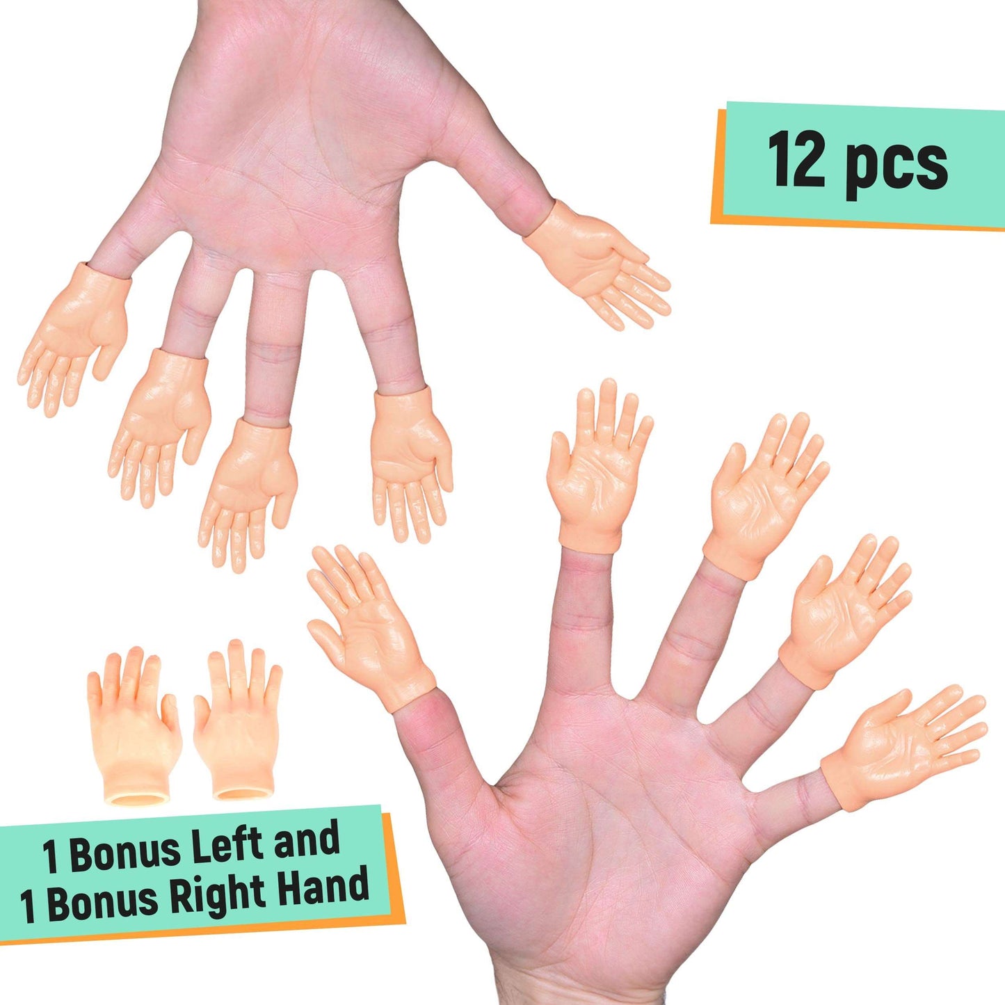 Tiny Hands Little Finger Hands – Mini Finger Puppets & Prank Prop Accessories for Adults - NextClimb