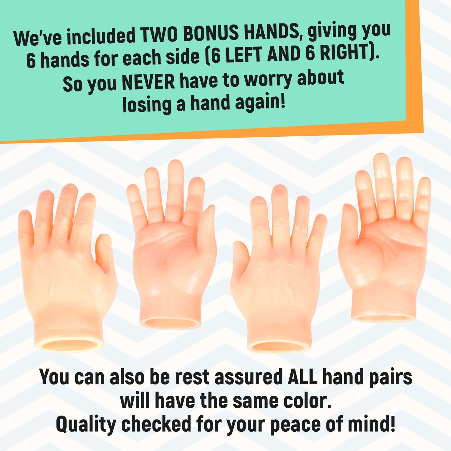 Tiny Hands Little Finger Hands – Mini Finger Puppets & Prank Prop Accessories for Adults - NextClimb